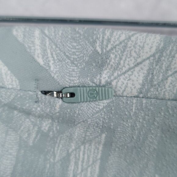 Lululemon Swift Speed Tights Womens 4 Blue White High Rise Pockets Crop Jacquard - Picture 13 of 16